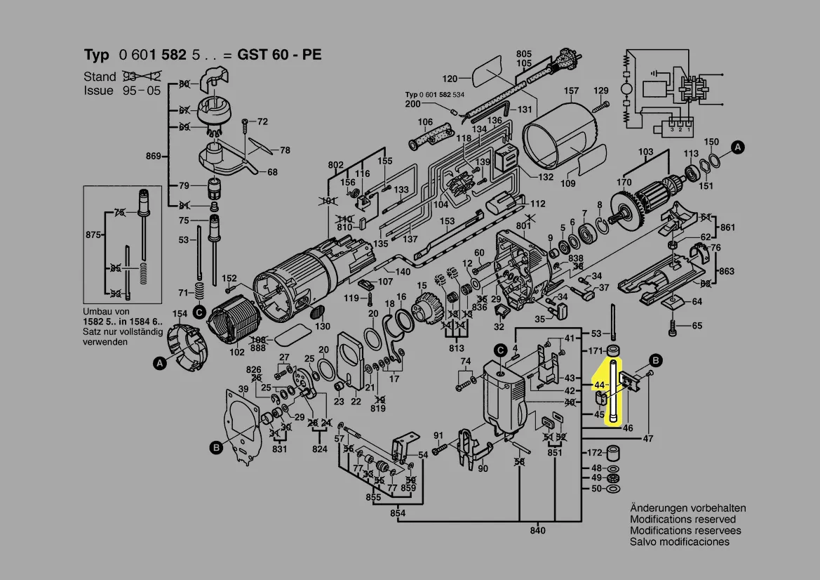 Tringle de course réf. 1 619 P12 765 Bosch
